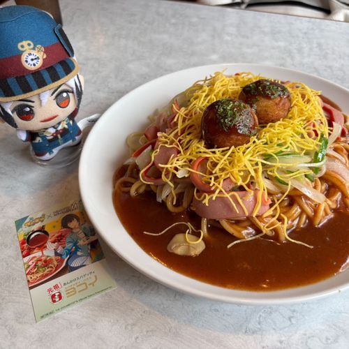 ヨコイのあんかけスパ
何年ぶりに食べたかも分からないくらい久しぶりだった！
たこ焼きも外カリっとしてて美味しかったね〜🍝