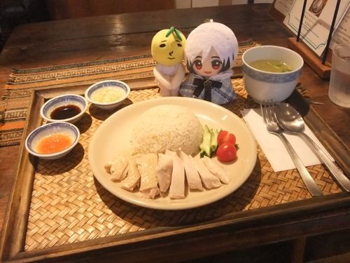 今まで食べた中で1番美味しいチキンライスだった！
横浜にあるので滅多に行けないけどまた絶対に行く😭
看板犬も可愛かった🐶
