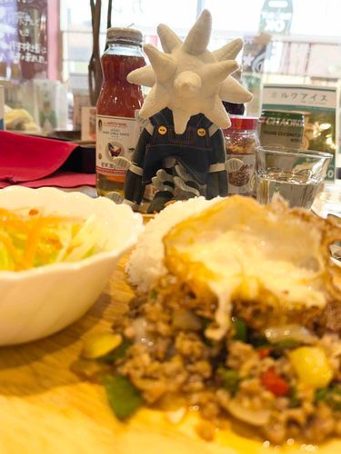 ガパオライスのガパオは調味料として使われているハーブの名前だぜ大将