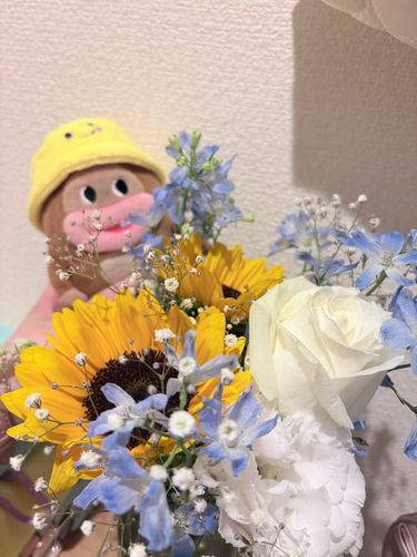 おうちにお花があると、うれしいね