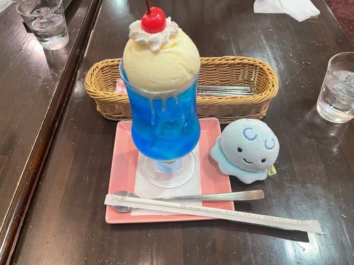 くりーむそーだ！
すずしくなるねぇ