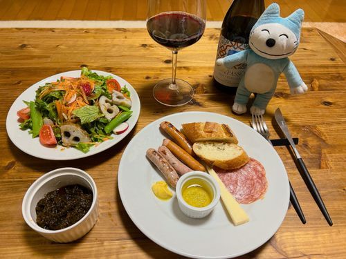 赤ワイン定食だよ〜