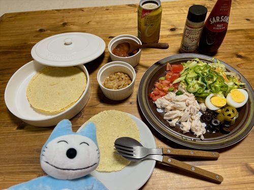 そしてねこはトルティーヤウォーマーを手に入れてしまったよ〜🥳✨