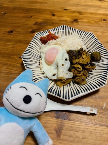 ゴーヤとなすのカレーを作ったよ〜