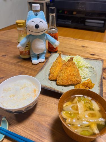 アジフライを色んなソースで食べるよ〜