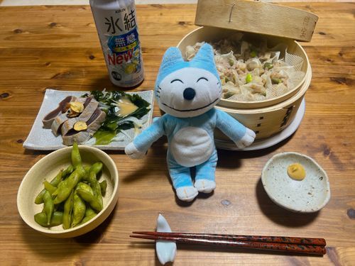 レンコンの焼売でお酒を飲むよ〜