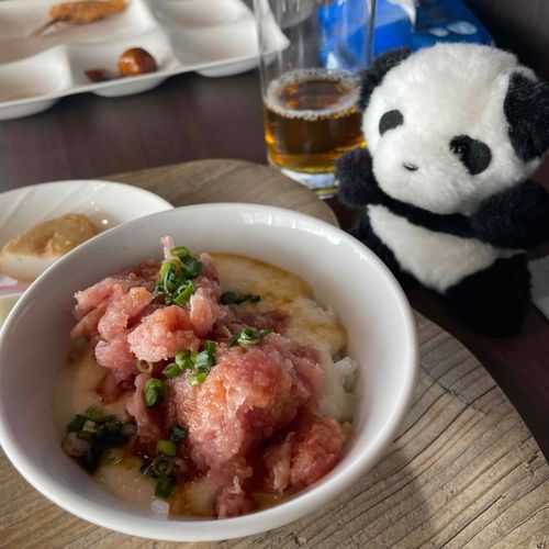 ねぎとろごはん おいしいですね〜！