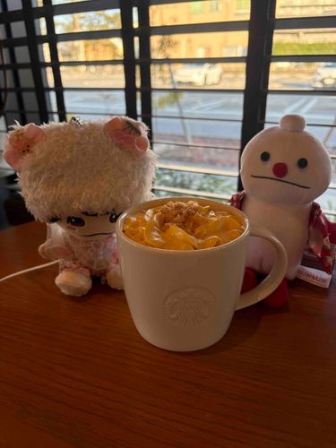 気になっていたシュークリームラテ飲んだよ☕️