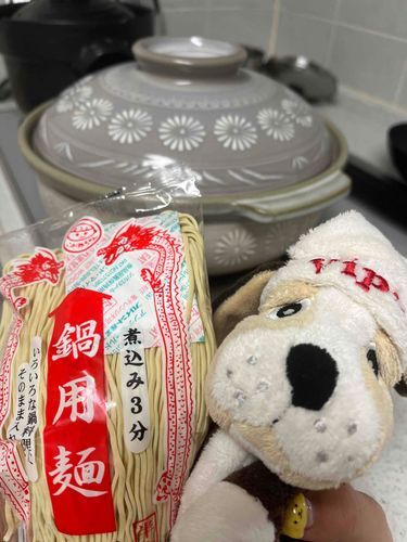 今日は昨日の残りの鍋に麺入れて食べるからね。