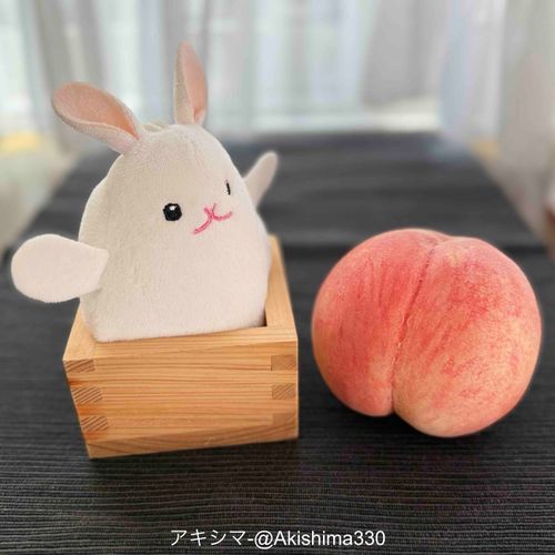 ますうさぎ 桃だよ