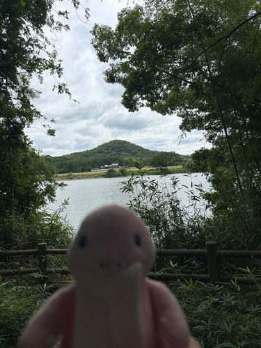 るり渓に旅行に来たぜ。トレーナーとカヌーに乗ったよ。