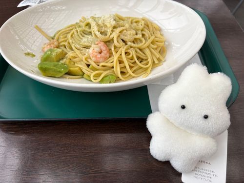 はじめまして🎶うさちゃんです！
おいしいパスタといっしょに🎶
