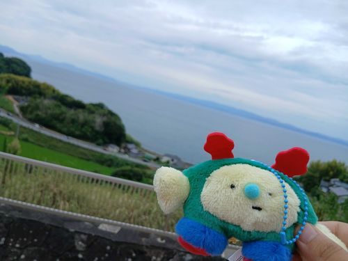 サービスエリアからの景色わよ