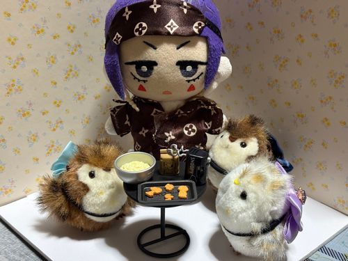 🎸「ぬしがりーめんと、あつめるのすきなんだよね💖
とてもりあるで、かわいくて、すごいよね✨
なにより、すぬーぴーのくっきーがほんとうにかわいすぎる！ておもったよ🥰」