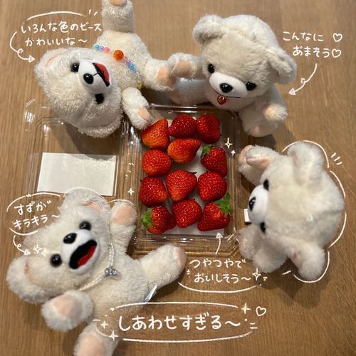 色だけ美味しそうだったイチゴと
ファーファの集まり