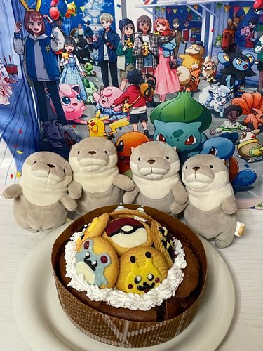 実家に帰り、家族にポ○モン好きが居る&誕生日が近いと言う事でケーキを作りましたヨォ〜！
昨日焼いておいたガトーショコラにチョコペンで描いたクッキーを乗せましたァ〜！
チョコペンは扱いが難しいですネェ〜
ホイップクリームは市販のものなのでしっかり立ちすぎですが良しとしましょう〜！