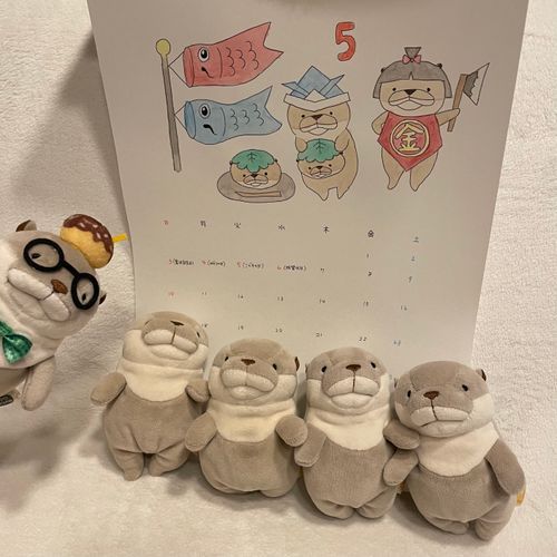 5月になりましたァ〜！今月のカレンダーはこちらですヨォ〜
テーマ「こどもの日」ですゥ〜！🎏