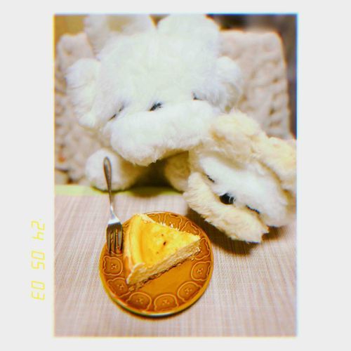 手作りベイクドチーズケーキだよ🧀