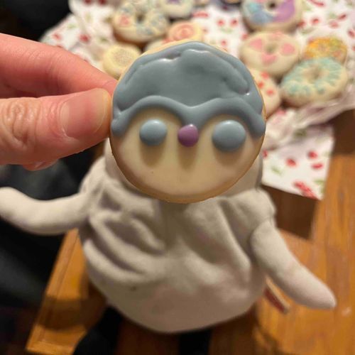 ペンこのクッキー作ってもらったよー。