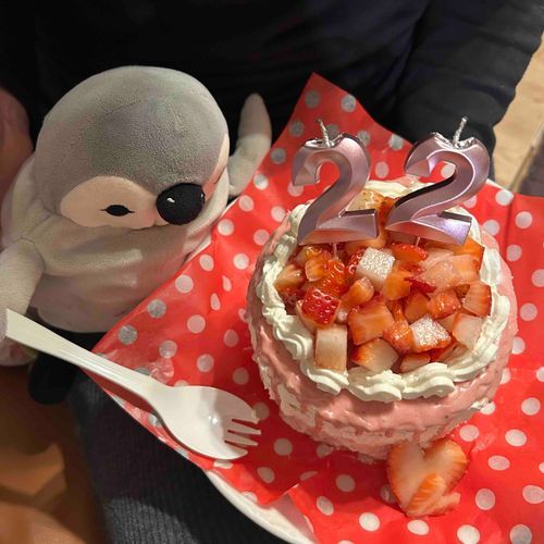 お姉ちゃんの誕生日をぺんこ祝ったよー。