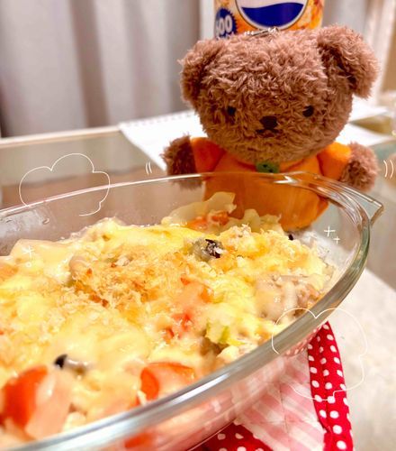 残り物ドリアだ！
美味しくて一瞬でなくなったね〜