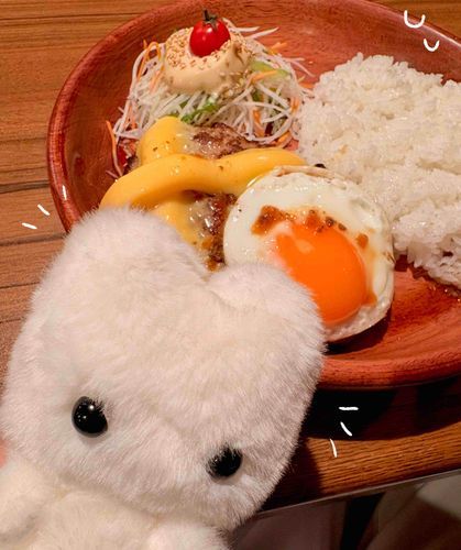 贅沢ディッシュ食べに行ったよ〜
ハンバーグほぼ見えないね😑