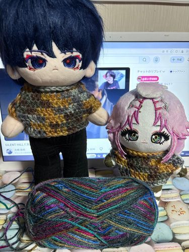 めっちゃ好みな色合いの段染め毛糸🧶♥
豹馬くんと茶々丸ちゃのぬいセーター今夜中に編めたらいいなって気持ち( ˘ω˘ )
この種類の毛糸編み終わったの含めて5色しかないのかと思ってたらオータムリーフという色もあるらしい🤔
こないだ行った店舗にはなかったような気がするんだけどダイソー在庫アプリ見たら在庫有になってた(ﾟωﾟ)？
まぼろし〜☝️