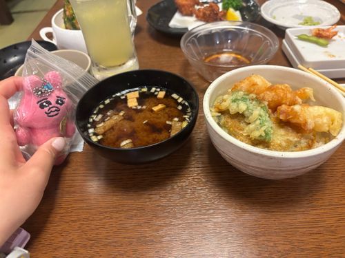 万葉倶楽部っていう温泉に行ってきまちた。その時のご飯でちゅ😋