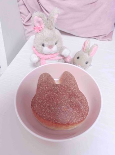 うさぎパンの妖精さんが映りこんだ