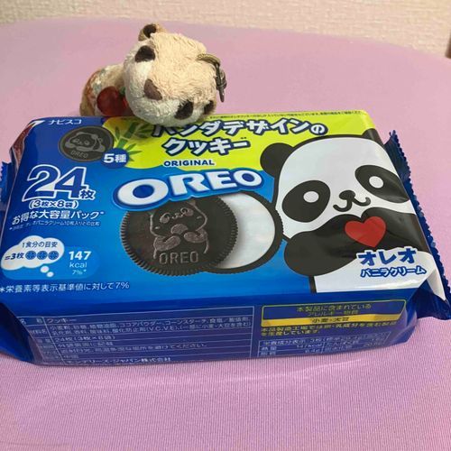 お久しぶり✨ぼくはちゃんと可愛がられてるよ✨笑
パンダデザイン🐼のオレオ見つけた！✨
ぼくのニンゲンのおともだち、他の何かにハマると何かを忘れるらしい。うっ🥺😅