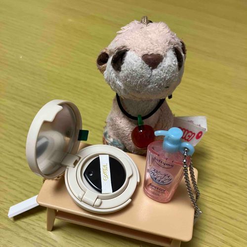 じゃーん！エクセルってとこのクッションファンデとソフティモのクレンジングオイルを手に入れたよ✨
ぼくも身だしなみととのえるんだ✨