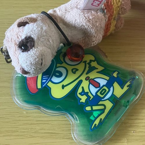 ニコアンドってお店行ったらね、キャベツ太郎くんグッズがたくさんあってね✨
ぼく買ってもらったよ💕ひんやりしきパッドなの❄️🌻(ニンゲンでいうほれーざいだよ！)