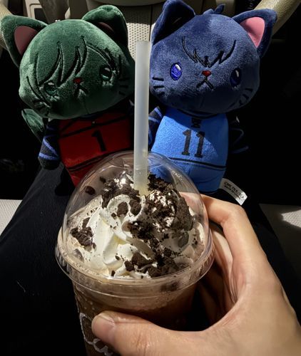 クッキー＆クリームのチョコフラッペ！美味しいね