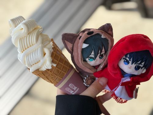 このソフトクリーム、美味しかったね