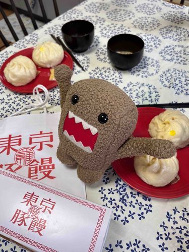 東京豚饅、くーちゃんの投稿を見て
買ったよ🐻‍❄️
551のお孫さんが創業したらしい。
餡がぎっしりで、皮がもちもちで
美味かった！
黒胡椒味はビール飲みたくなったぞ🍺