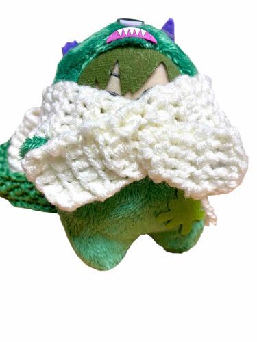 ぬいのマフラーを編みたいけどいろいろ改良の余地ありですね！
そもそもモンちゃん達の何かを作る事自体難易度が高いw