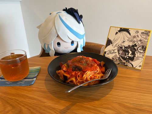 フリーナとパスタ
