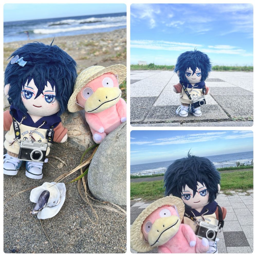 🏝️ぼーっと眺めるだけですが🏝️
この二週間……とっても頑張ったご褒美に、みおと海に来ちゃいました〜🌊⸜(*ˊᵕˋ*)⸝🏖️✦*.
みお「ぼくも海は大好きなので、初めて一緒に来ることができて良かったです(^^)♪」
そして今回のお供は……
ヤドン「やぁん……」
みお「おや。麦わら帽子の似合う彼も、一緒についてきていたんですね」
ヤドンさんも、心なしかとっても楽しそうな表情(´ω`)👒🌻
みお「ふふ。そう、かもしれませんね*束の間の休日ですから、慌てずのんびり過ごしましょうね✦*.」
