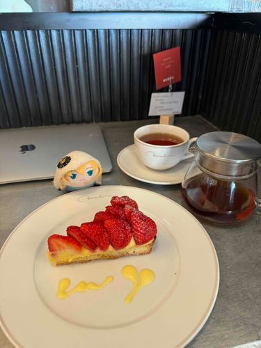 ここのケーキはおいしかったな