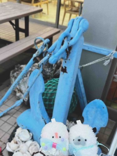 サービスエリアで みつけた かわいい みずいろ！