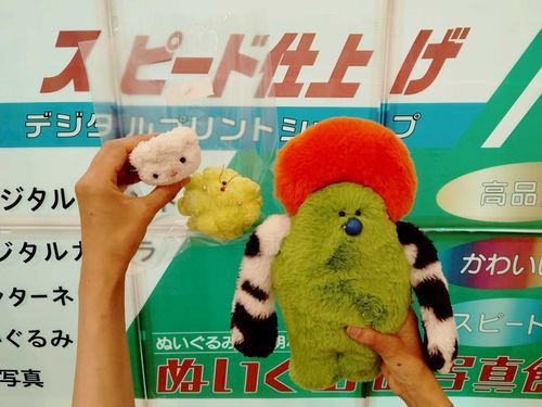 ぬいぐるみ証明写真のお店の前で📸