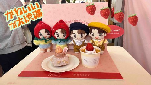 いちごフェスティバルだぶるでーとぬ🍓😊あまくておいしいいちごたっくさん食べたぬ〜😋