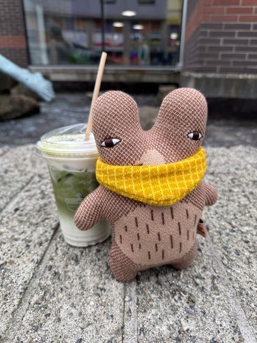 抹茶チーズケーキドリンクですって
