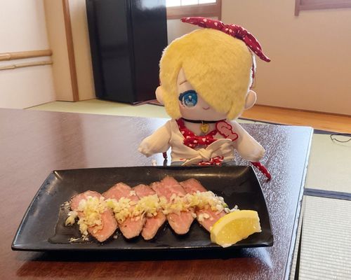 ホテルでおにく たべたよ〜🍖