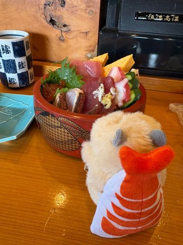 ちらしずし。
ぼくもえび。