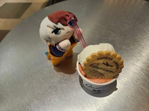 はねだくうこうのじぇらーと屋さん
じぇらーとのなまえがむずかしすぎてイチゴとヨーグルトあじでだきょうしたよ
おいしかったよ