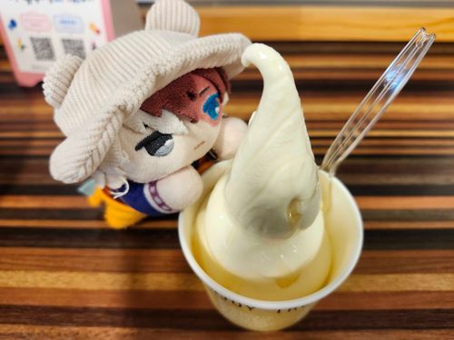 ハチミツかけほうだいだったのすごくない？😁
ソフトクリームもとってもおいしかったんだ！