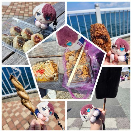 まつりでおいしいものをいっぱいたべたんだ
まんぷくでまんぞくだ