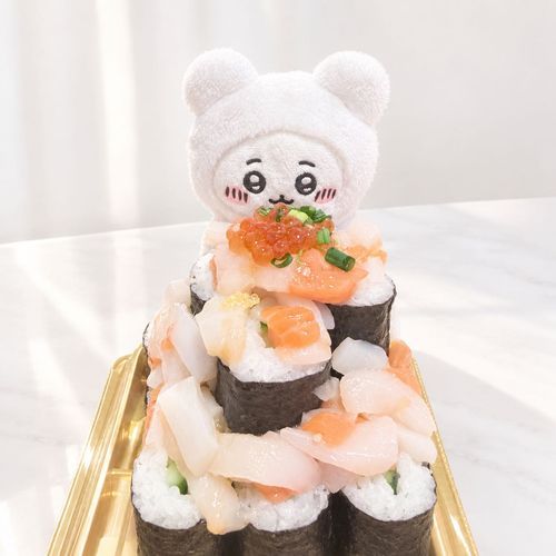 こぼれる海鮮タワー🍣