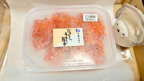 カキ、筋子だよ